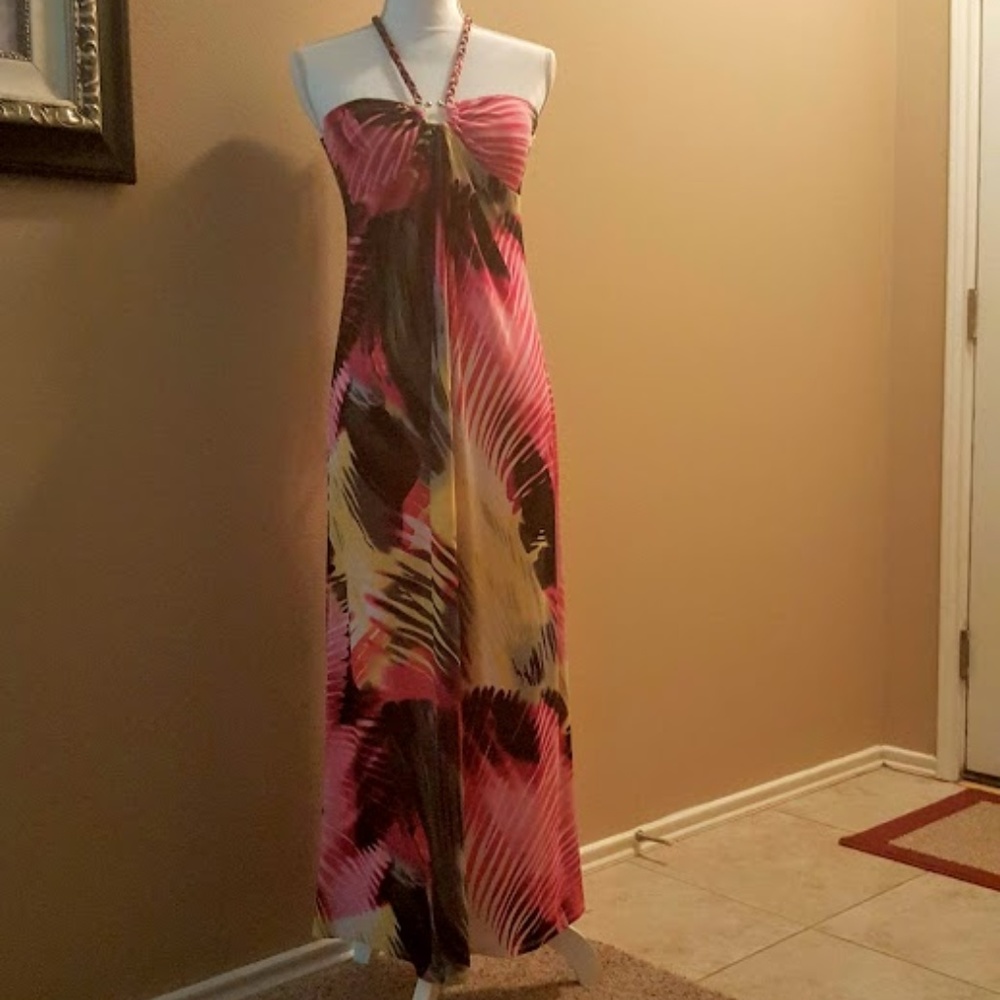 ⚘Beautiful long bright color summer dress
